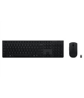 Lenovo | Professional Wireless Rechargeable Combo Keyboard and Mouse | Keyboard and Mouse Set | Wireless | Mouse included | Lit