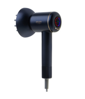 Adler Hair Dryer | AD 2270 SUPERSPEED | 1600 W | Number of temperature settings 3 | Ionic function | Diffuser nozzle | Black