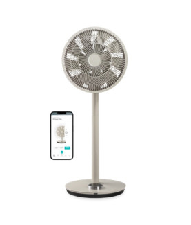 Duux | Fan | Whisper Flex Smart | Stand Fan | Greige | Diameter 34 cm | Number of speeds 26 | Oscillation | Yes