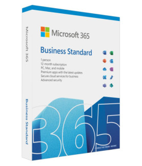 Microsoft | 365 Business Standard Retail | KLQ-00650 | FPP | License term 1 year(s) | English | EuroZone Medialess