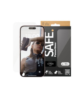 PanzerGlass | SAFE | Screen protector | Apple | iPhone 15 | Glass | Clear | Ultra-Wide Fit