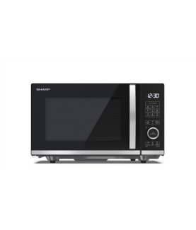 Sharp | Microwave Oven with Grill | YC-QG204AE-B | Free standing | 20 L | 800 W | Grill | Black