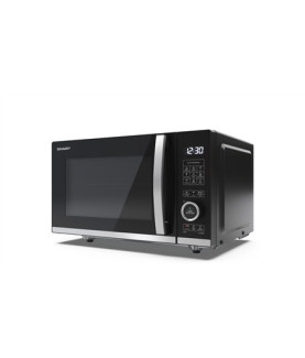 Sharp | Microwave Oven with Grill | YC-QG204AE-B | Free standing | 20 L | 800 W | Grill | Black