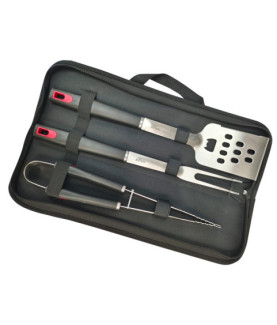 Adler | Grill Utensil Set with Carrying Case | AD 6727 | Grill Cutlery Set | 4 pc(s) | Stainless Steel/Black