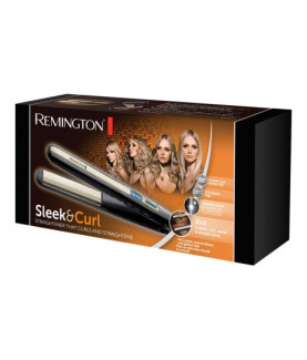 Remington | Hair Straightener | S6500 Sleek & Curl | Ceramic heating system | Display Yes | Temperature (max) 230 C | Black