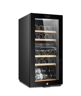 Adler | Wine Cooler | AD 8080 | Energy efficiency class G | Free standing | Bottles capacity 24 | Cooling type Compressor | Bla