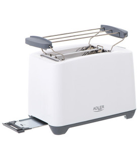 Adler | Toaster | AD 3216 | Power 750 W | Number of slots 2 | Housing material Plastic | White