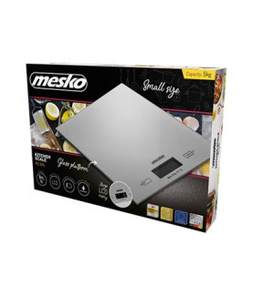 Mesko | Kitchen Scales | MS 3145 | Maximum weight (capacity) 5 kg | Graduation 1 g | Display type LCD | Silver