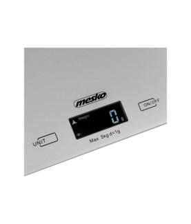 Mesko | Kitchen Scales | MS 3145 | Maximum weight (capacity) 5 kg | Graduation 1 g | Display type LCD | Silver