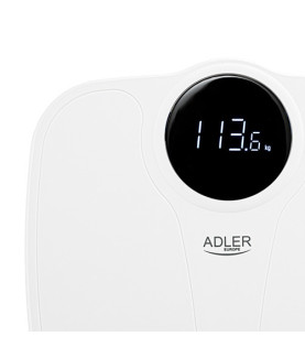 Adler | Bathroom Scale | AD 8172w | Maximum weight (capacity) 180 kg | Accuracy 100 g | Body Mass Index (BMI) measuring | White