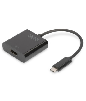 Digitus | USB Type-C to HDMI Adapter | DA-70852 | Black | USB Type-C | 0.15 m