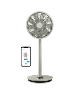 Duux | Fan | Whisper Flex Smart | Stand Fan | Sage | Diameter 34 cm | Number of speeds 26 | Oscillation | 3-29 W | Yes