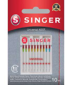 Singer | Universal Needles ASST 10PK for Woven Fabrics