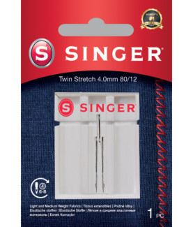 Singer | Twin Stretch Needle, Decorative, 4.0 80/12 1PK