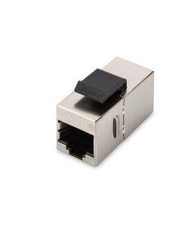 CAT 5e modular coupler, shielded RJ45 to RJ45, for panel connection