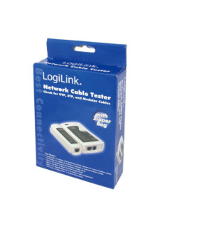 Logilink | Cable tester for RJ11, RJ12 and RJ45 with remote unit