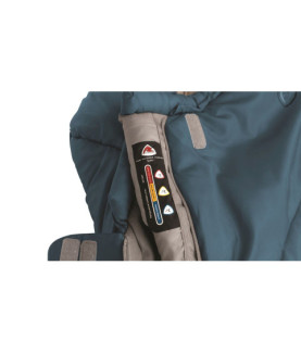 Robens | Spire II "R" | Sleeping Bag | 220 x 80 x 50 cm | -21/4 C | 2 way open - YKK Auto lock | Ocean Blue