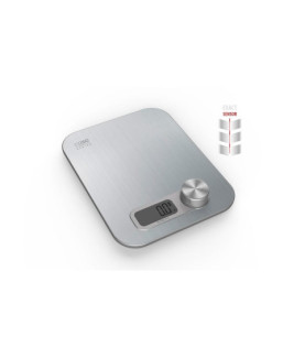 Caso | Design kitchen scale | Maximum weight (capacity) 5 kg | Graduation 1 g | Display type Digital | Stainless Steel