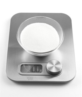 Caso | Design kitchen scale | Maximum weight (capacity) 5 kg | Graduation 1 g | Display type Digital | Stainless Steel