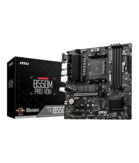 MSI | B550M PRO-VDH | Processor family AMD | Processor socket AM4 | DDR4 | Memory slots 4 | Number of SATA connectors 4 | Chips