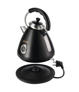 Gorenje | Kettle | K17CLBK | Electric | 2200 W | 1.7 L | Plastic and metal | 360 rotational base | Black