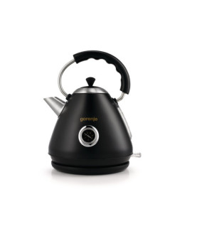 Gorenje | Kettle | K17CLBK | Electric | 2200 W | 1.7 L | Plastic and metal | 360 rotational base | Black