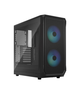 Fractal Design | Focus 2 | Side window | RGB Black TG Clear Tint | Midi Tower | Power supply included No | ATX