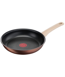 TEFAL | Frying Pan | G2540553 Eco-Respect | Frying | Diameter 26 cm | Suitable for induction hob | Fixed handle | Copper