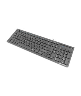 Natec | Keyboard | Discus 2 Slim | Standard | Wired | US | Black | USB 2.0 | 424 g | Numeric keypad