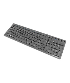 Natec | Keyboard | Discus 2 Slim | Standard | Wired | US | Black | USB 2.0 | 424 g | Numeric keypad