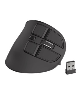 Natec | Vertical Mouse | Euphonie | Wireless | Bluetooth/USB Nano Receiver | Black