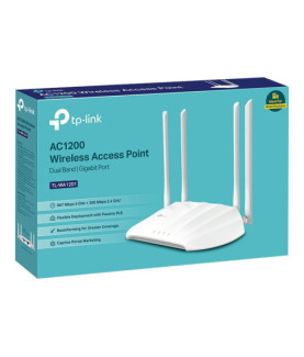 TP-LINK | Access Point | TL-WA1201 | 802.11ac | 2.4GHz/5 GHz | 300+867 Mbit/s | 10/100/1000 Mbit/s | Ethernet LAN (RJ-45) ports