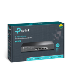 TP-LINK | 8-Port Gigabit Switch | TL-SG1008 | Unmanaged | Desktop/Rackmountable