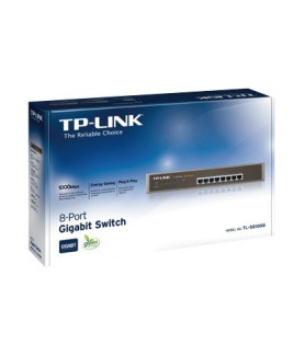 TP-LINK | 8-Port Gigabit Switch | TL-SG1008 | Unmanaged | Desktop/Rackmountable