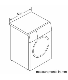 Bosch | Washing Machine | WAN2801LSN | Energy efficiency class A | Front loading | Washing capacity 8 kg | 1400 RPM | Depth 59 