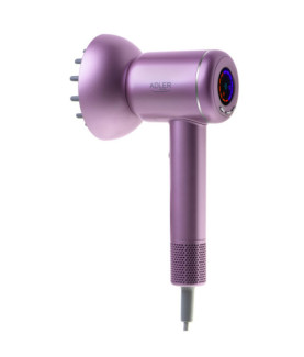 Adler Hair Dryer | AD 2270p SUPERSPEED | 1600 W | Number of temperature settings 3 | Ionic function | Diffuser nozzle | Purple