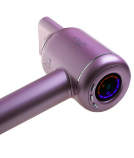 Adler Hair Dryer | AD 2270p SUPERSPEED | 1600 W | Number of temperature settings 3 | Ionic function | Diffuser nozzle | Purple