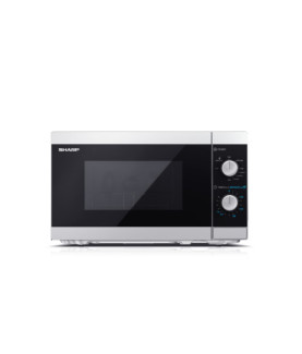 Sharp | Microwave Oven with Grill | YC-MG01E-S | Free standing | 800 W | Grill | Silver