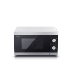 Sharp | Microwave Oven with Grill | YC-MG01E-S | Free standing | 800 W | Grill | Silver