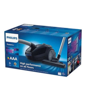 Philips | Vacuum cleaner | PowerGo FC8241/09 | Bagged | Power 750 W | Dust capacity 3 L | Black