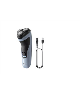 Philips | Beard Shaver | X3003/00 | Operating time (max) 40 min | Wet & Dry | NiMH | Blue/Black