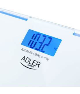 Adler | Bathroom Scale | AD 8183 | Maximum weight (capacity) 180 kg | Accuracy 100 g | White