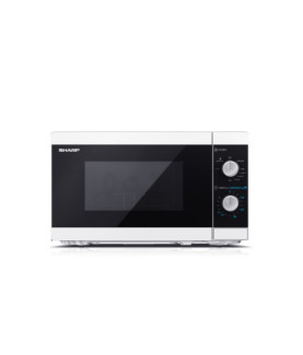 Sharp | Microwave Oven with Grill | YC-MG01E-W | Free standing | 800 W | Grill | White