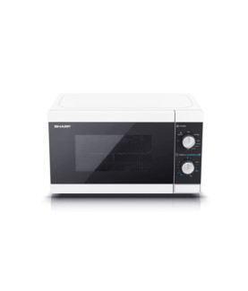 Sharp | Microwave Oven with Grill | YC-MG01E-W | Free standing | 800 W | Grill | White