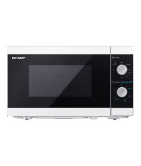 Sharp | Microwave Oven with Grill | YC-MG01E-W | Free standing | 800 W | Grill | White