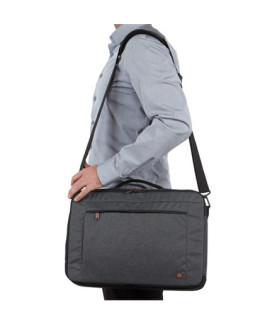 Case Logic | Era Hybrid Briefcase | Fits up to size 15.6 " | Messenger - Briefcase/Backpack | Obsidian | Shoulder strap