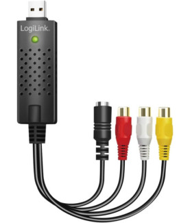 Logilink | USB 2.0 A/V grabber, USB-A/M to 3x RCA + Mini-DIN 5/F, Windows 11 | VG0030A