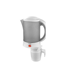 Adler | Travel Kettle | AD 1268 | Standard | 600 W | 0.6 L | Plastic | White