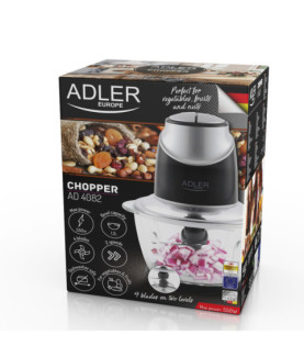 Adler | Chopper with the glass bowl | AD 4082 | 550 W