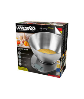 Mesko | Kitchen Scale | MS 3152 | Maximum weight (capacity) 5 kg | Graduation 1 g | Display type LCD | Stainless steel